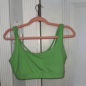 LIME GREEN ATHLETA SPORTS BRA | LARGE D-DD STRAPPY RUNNING BRA